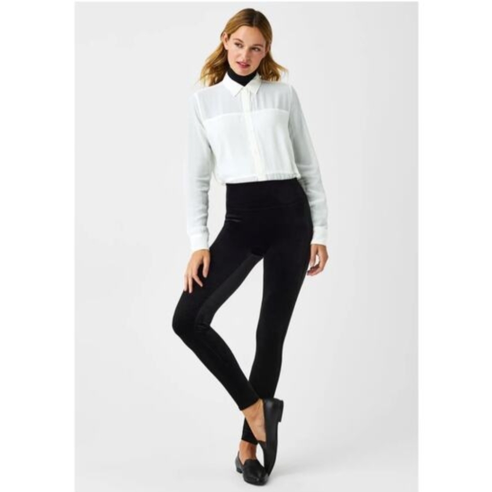 SPANX Black Velvet Leggings